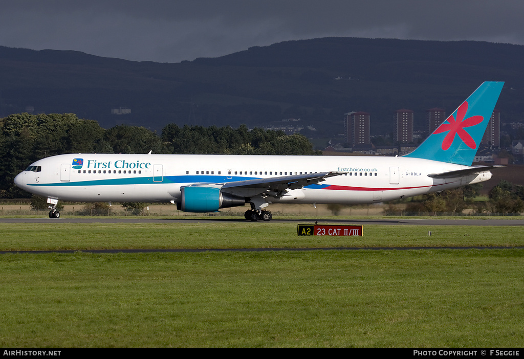 Aircraft Photo of G-DBLA | Boeing 767-35E/ER | First Choice Airways | AirHistory.net #77345