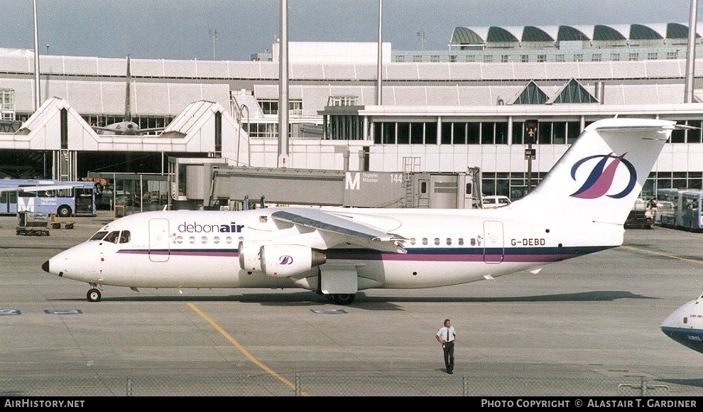 Aircraft Photo of G-DEBD | British Aerospace BAe-146-200 | Debonair Airways | AirHistory.net #77348