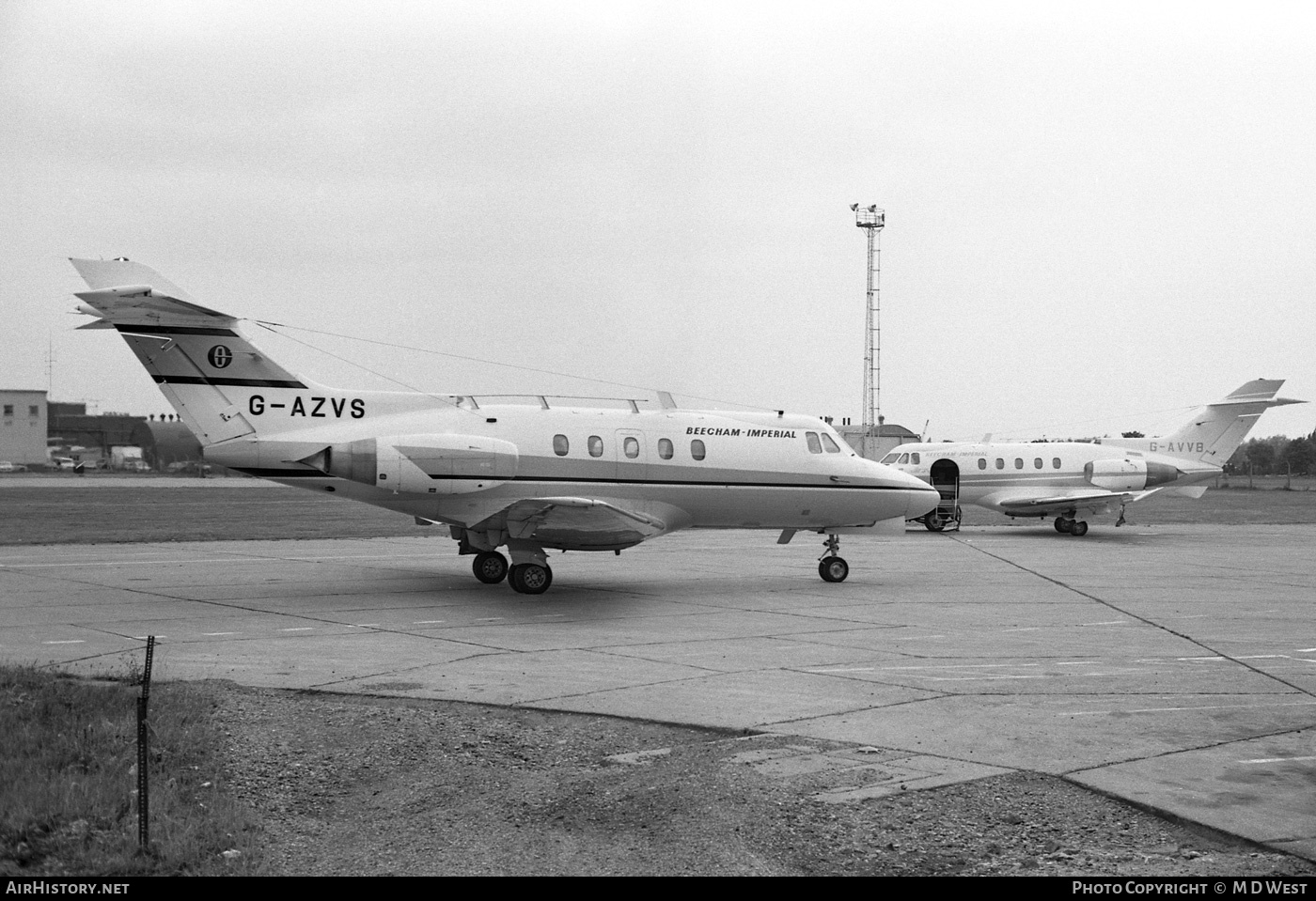 Aircraft Photo of G-AZVS | Hawker Siddeley HS-125-3B | Beecham-Imperial Aviation | AirHistory.net #77354