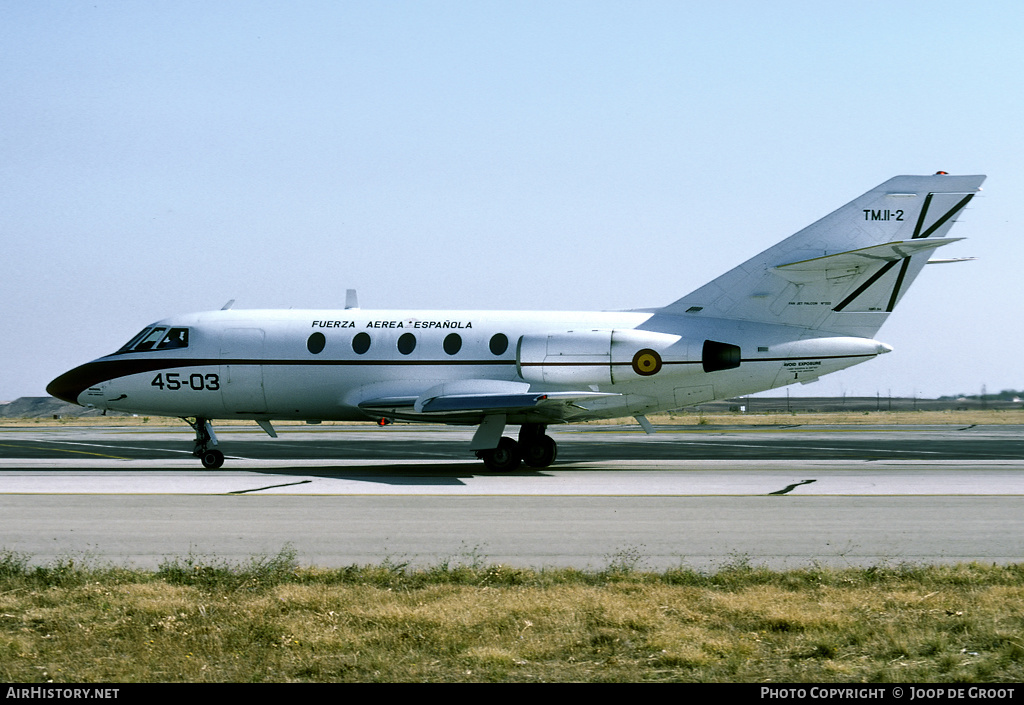Aircraft Photo of TM11-2 | Dassault Falcon 20D | Spain - Air Force | AirHistory.net #77356