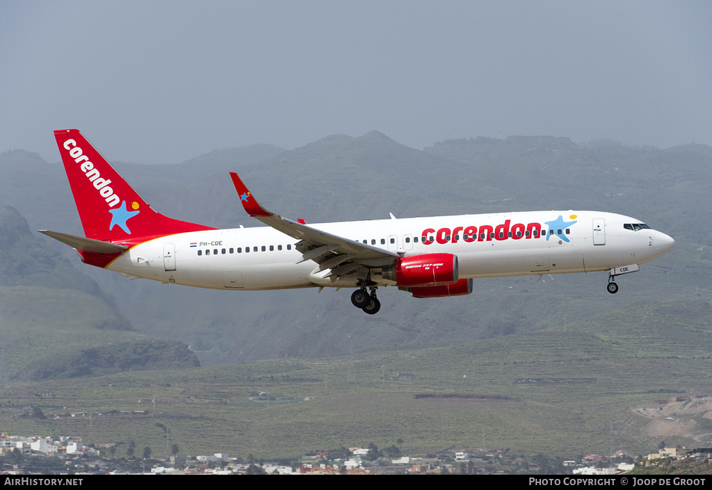 Aircraft Photo of PH-CDE | Boeing 737-8KN | Corendon Dutch Airlines | AirHistory.net #77381