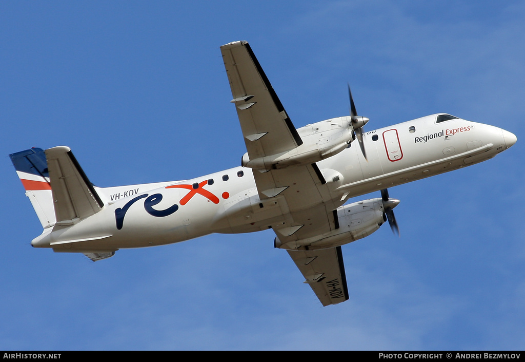 Aircraft Photo of VH-KDV | Saab 340B | REX - Regional Express | AirHistory.net #77391