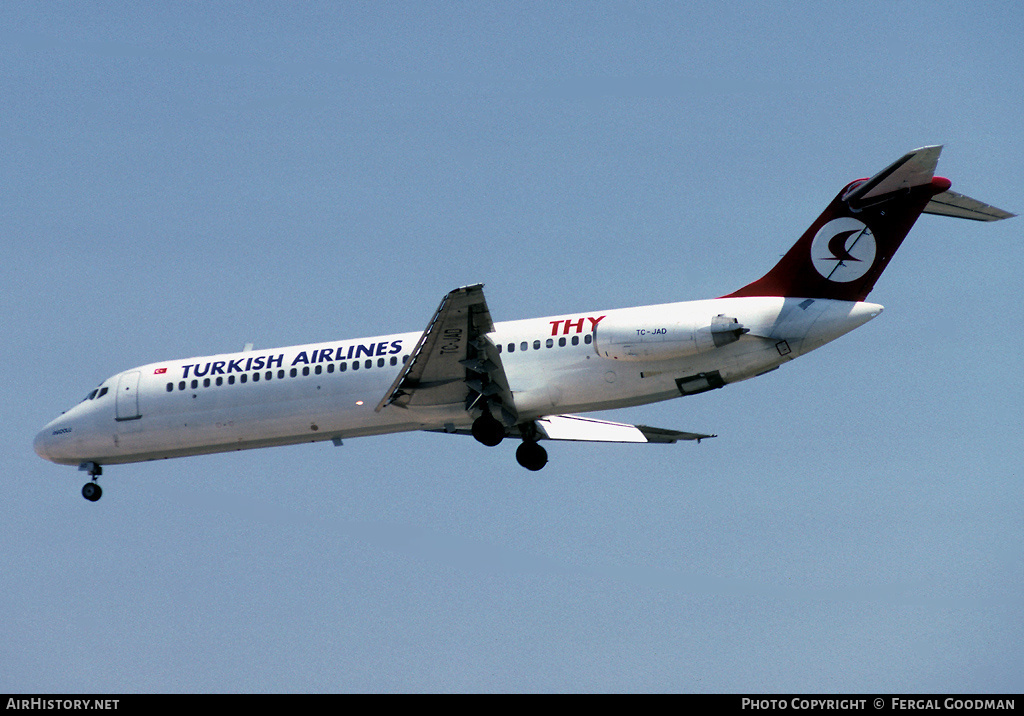 Aircraft Photo of TC-JAD | McDonnell Douglas DC-9-32 | THY Türk Hava Yolları - Turkish Airlines | AirHistory.net #77392