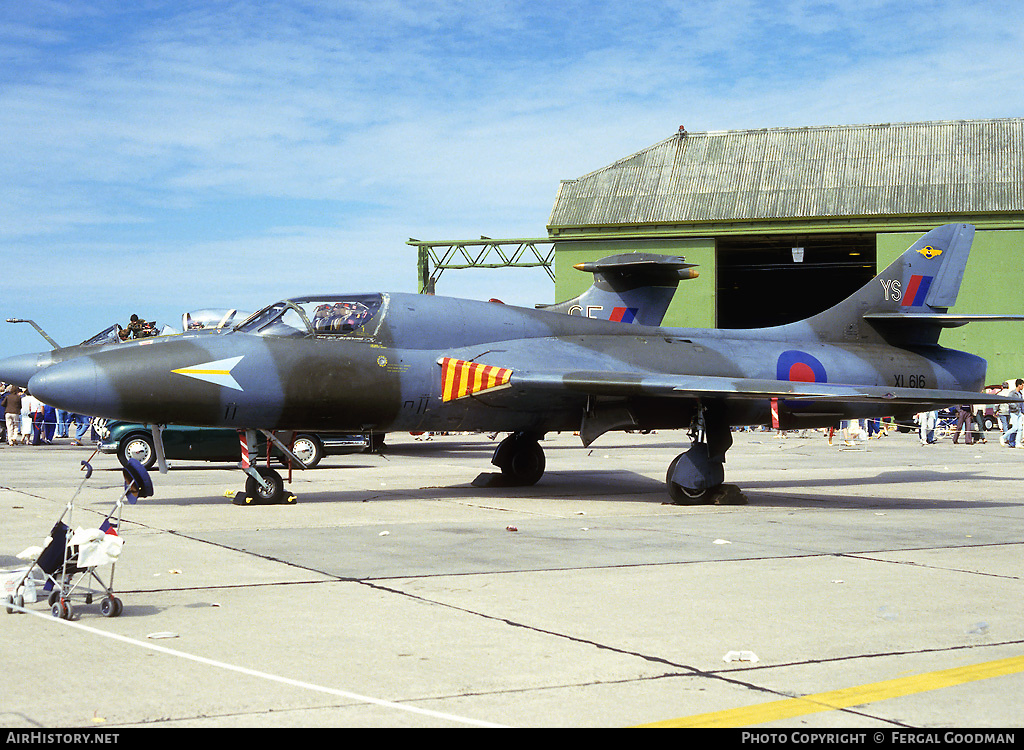 Aircraft Photo of XL616 | Hawker Hunter T7 | UK - Air Force | AirHistory.net #77398
