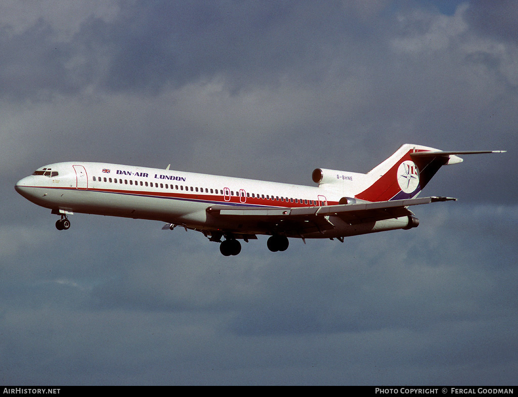 Aircraft Photo of G-BHNE | Boeing 727-2J4/Adv | Dan-Air London | AirHistory.net #77412