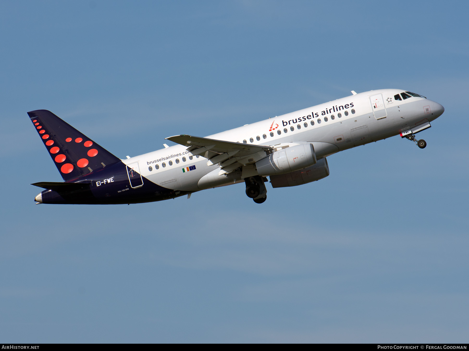 Aircraft Photo of EI-FWE | Sukhoi SSJ-100-95B Superjet 100 (RRJ-95B) | Brussels Airlines | AirHistory.net #77452