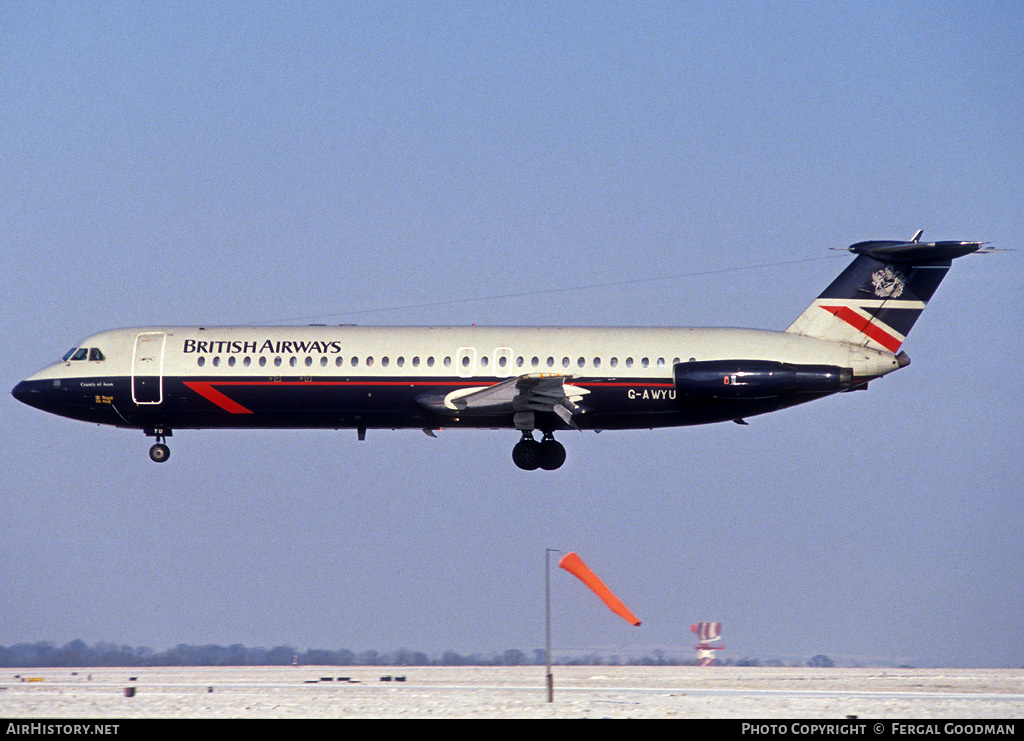 Aircraft Photo of G-AWYU | BAC 111-501EX One-Eleven | British Airways | AirHistory.net #77492