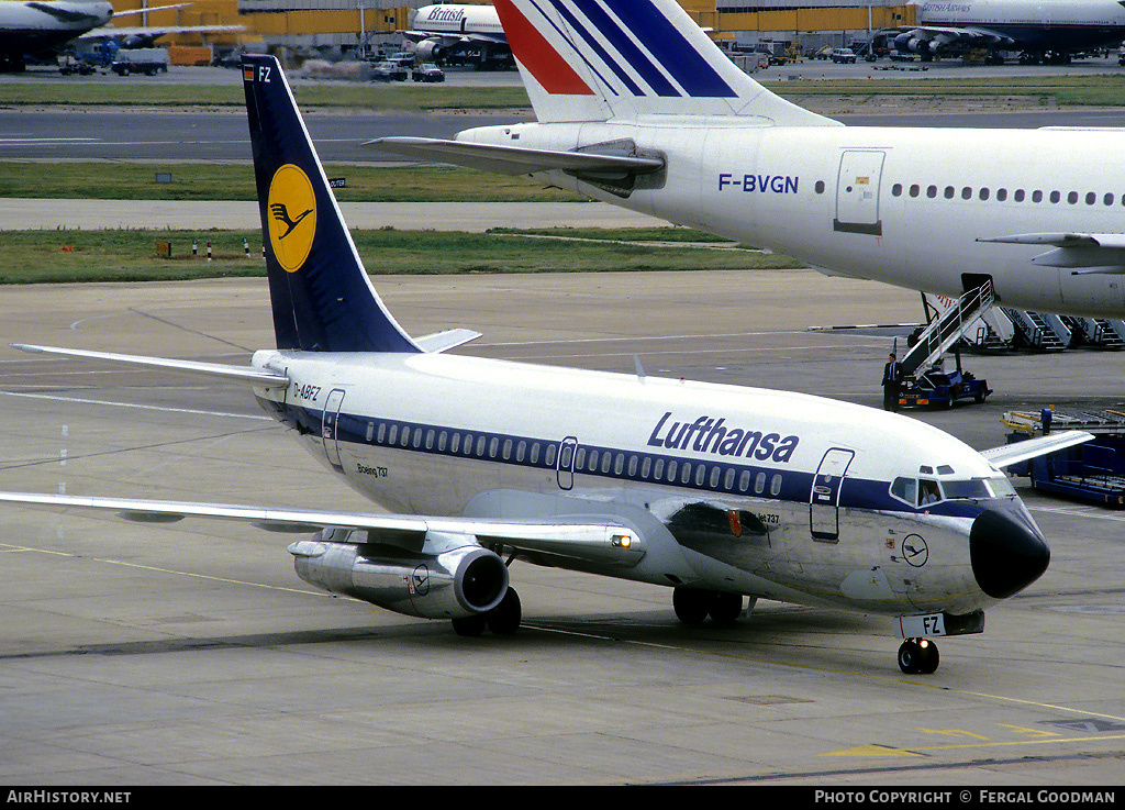 Aircraft Photo of D-ABFZ | Boeing 737-230/Adv | Lufthansa | AirHistory.net #77507