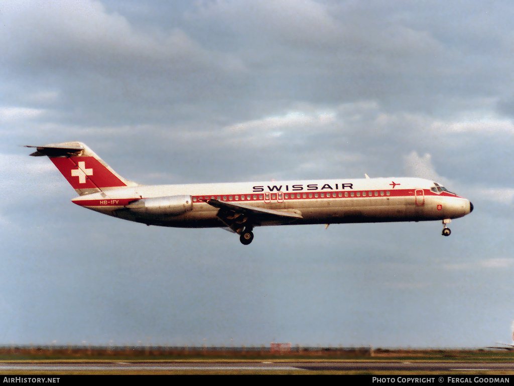 Aircraft Photo of HB-IFV | McDonnell Douglas DC-9-32 | Swissair | AirHistory.net #77508