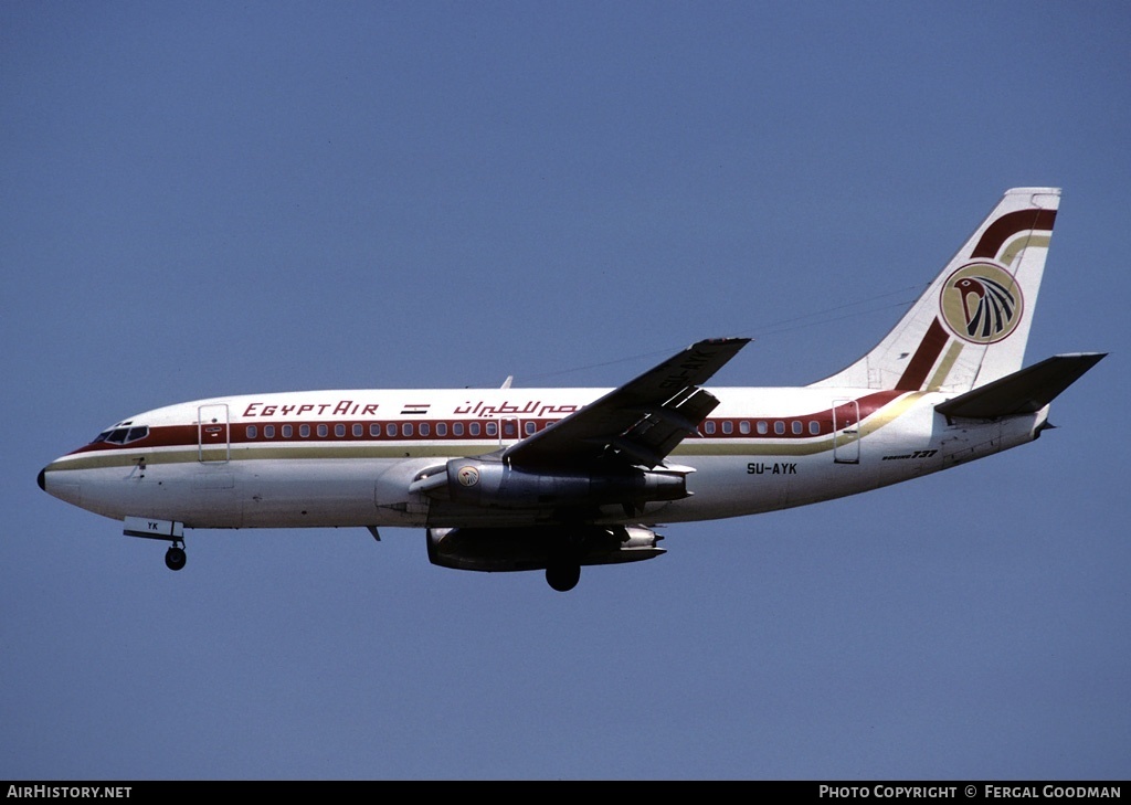 Aircraft Photo of SU-AYK | Boeing 737-266/Adv | EgyptAir | AirHistory.net #77514