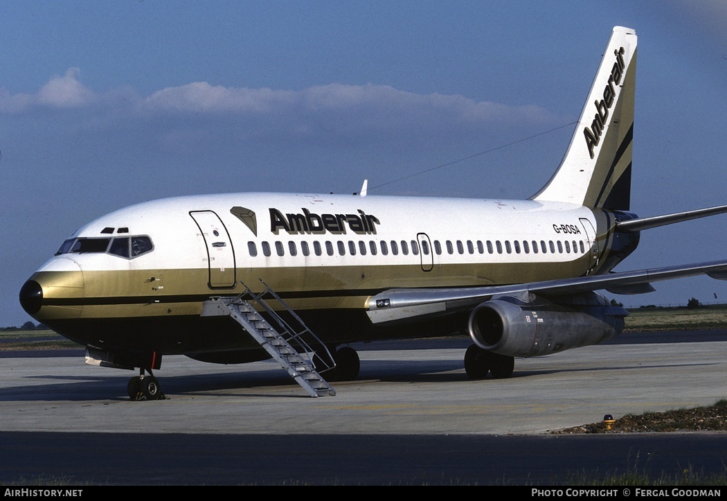Aircraft Photo of G-BOSA | Boeing 737-204/Adv | Amberair | AirHistory.net #77517