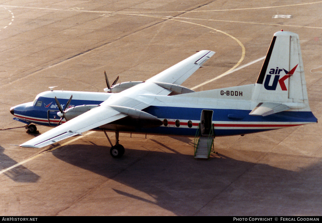 Aircraft Photo of G-BDDH | Fokker F27-200 Friendship | Air UK | AirHistory.net #77532