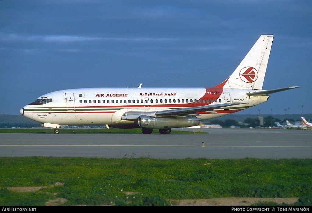 Aircraft Photo of 7T-VEJ | Boeing 737-2D6/Adv | Air Algérie | AirHistory.net #77540