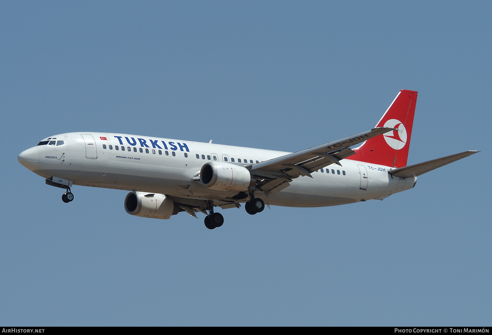 Aircraft Photo of TC-JDH | Boeing 737-4Y0 | Turkish Airlines | AirHistory.net #77545