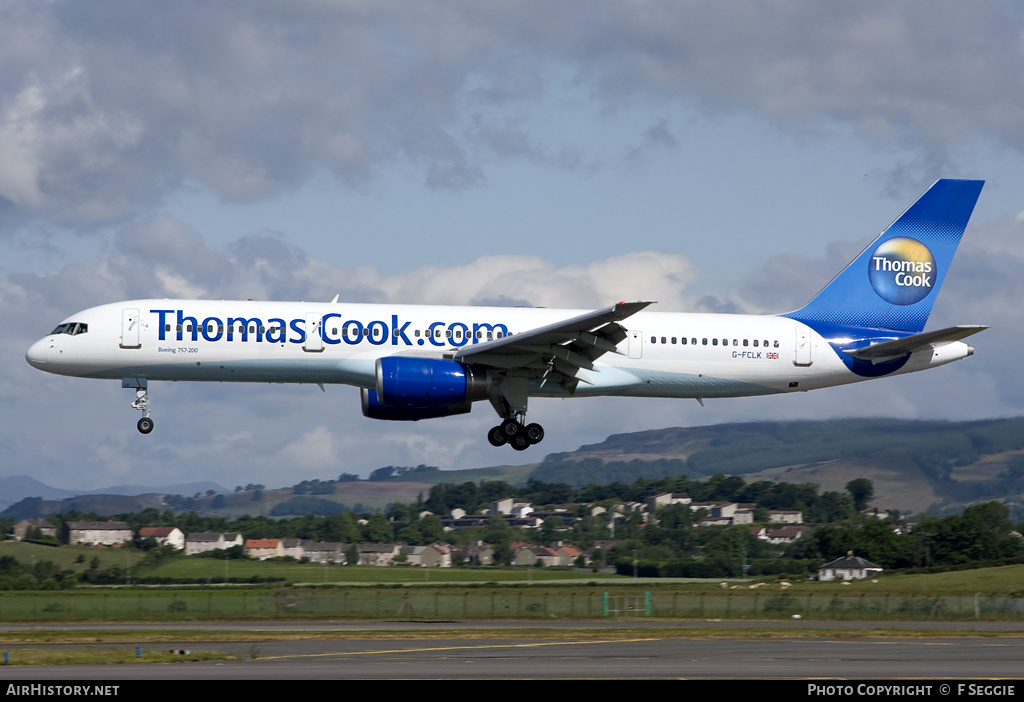 Aircraft Photo of G-FCLK | Boeing 757-2Y0 | Thomas Cook Airlines | AirHistory.net #77577