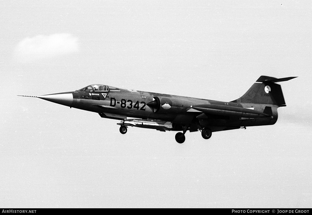 Aircraft Photo of D-8342 | Lockheed F-104G Starfighter | Netherlands - Air Force | AirHistory.net #77582