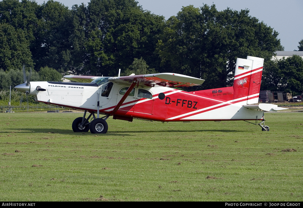 Aircraft Photo of D-FFBZ | Pilatus PC-6/B2-H4 Turbo Porter | MS-Air | AirHistory.net #77596