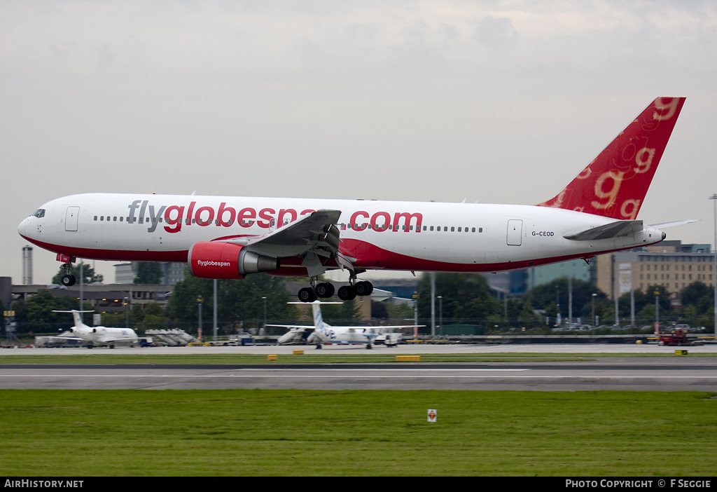 Aircraft Photo of G-CEOD | Boeing 767-319/ER | Flyglobespan | AirHistory.net #77631