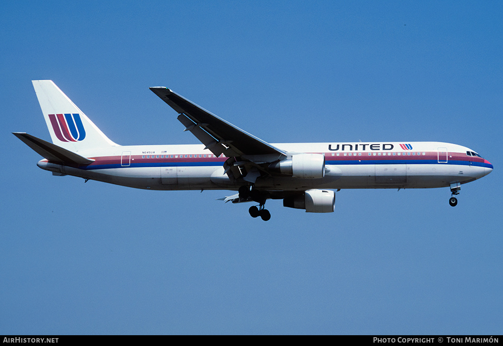 Aircraft Photo of N645UA | Boeing 767-322/ER | United Airlines | AirHistory.net #77667