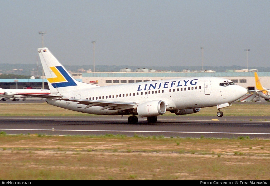 Aircraft Photo of SE-DNA | Boeing 737-59D | Linjeflyg | AirHistory.net #77670