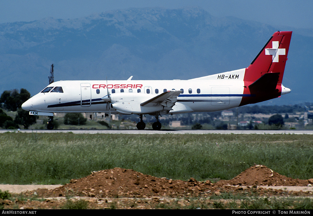 Aircraft Photo of HB-AKM | Saab 340B | Crossair | AirHistory.net #77673