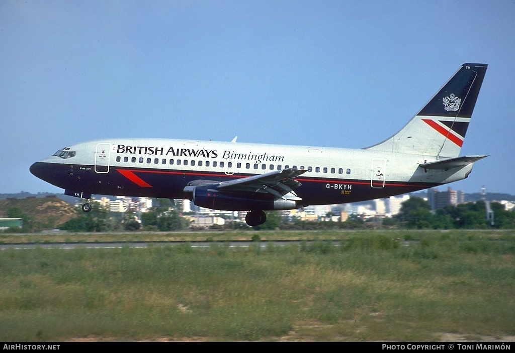 Aircraft Photo of G-BKYH | Boeing 737-236/Adv | British Airways Birmingham | AirHistory.net #77675