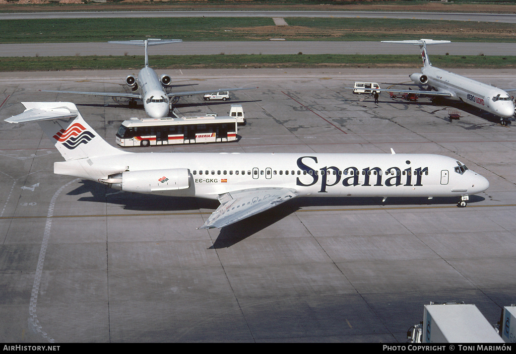 Aircraft Photo of EC-GKG | McDonnell Douglas MD-87 (DC-9-87) | Spanair | AirHistory.net #77679