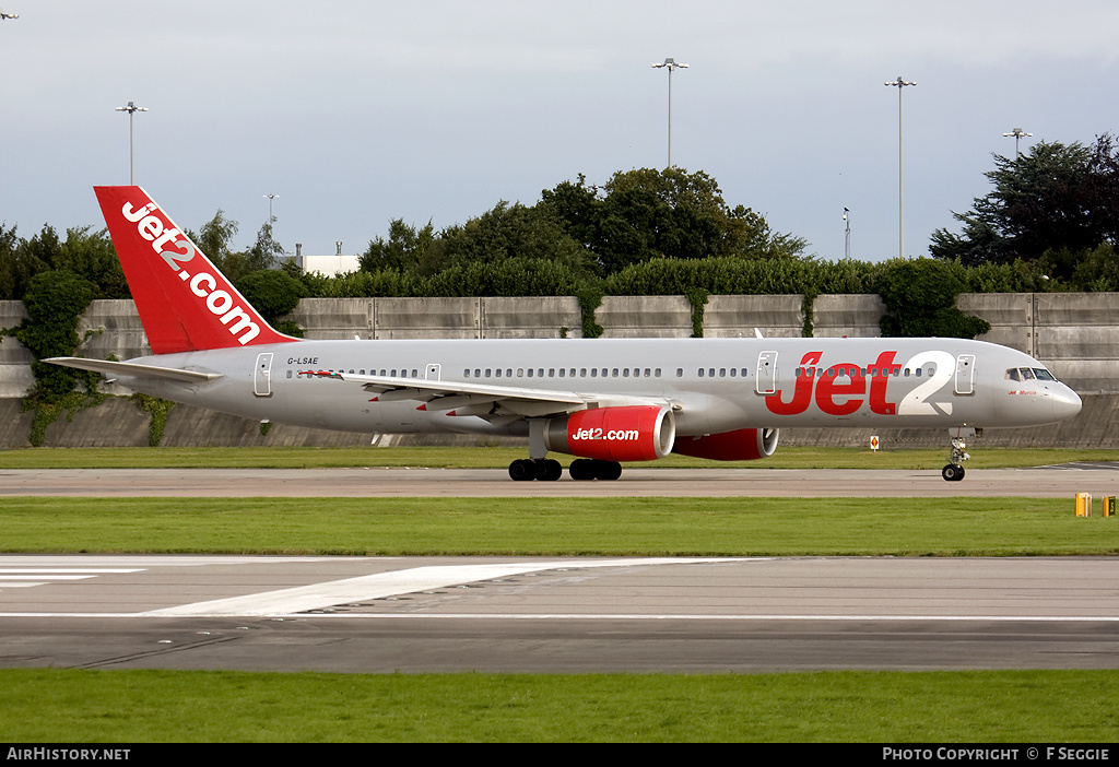 Aircraft Photo of G-LSAE | Boeing 757-27B | Jet2 | AirHistory.net #77684