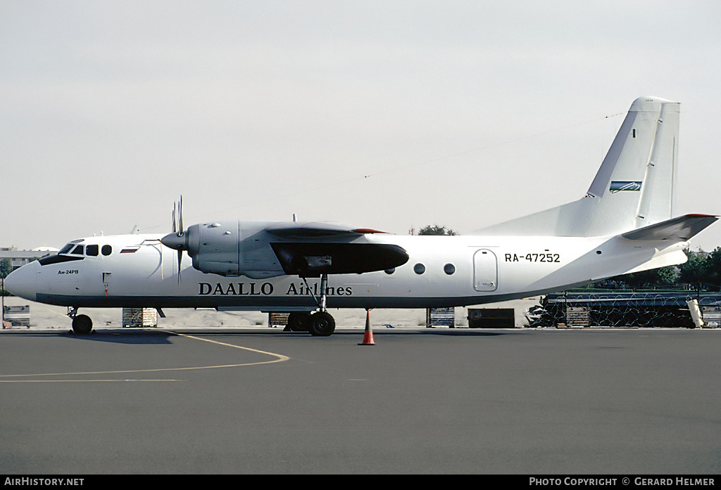 Aircraft Photo of RA-47252 | Antonov An-24RV | Daallo Airlines | AirHistory.net #77685