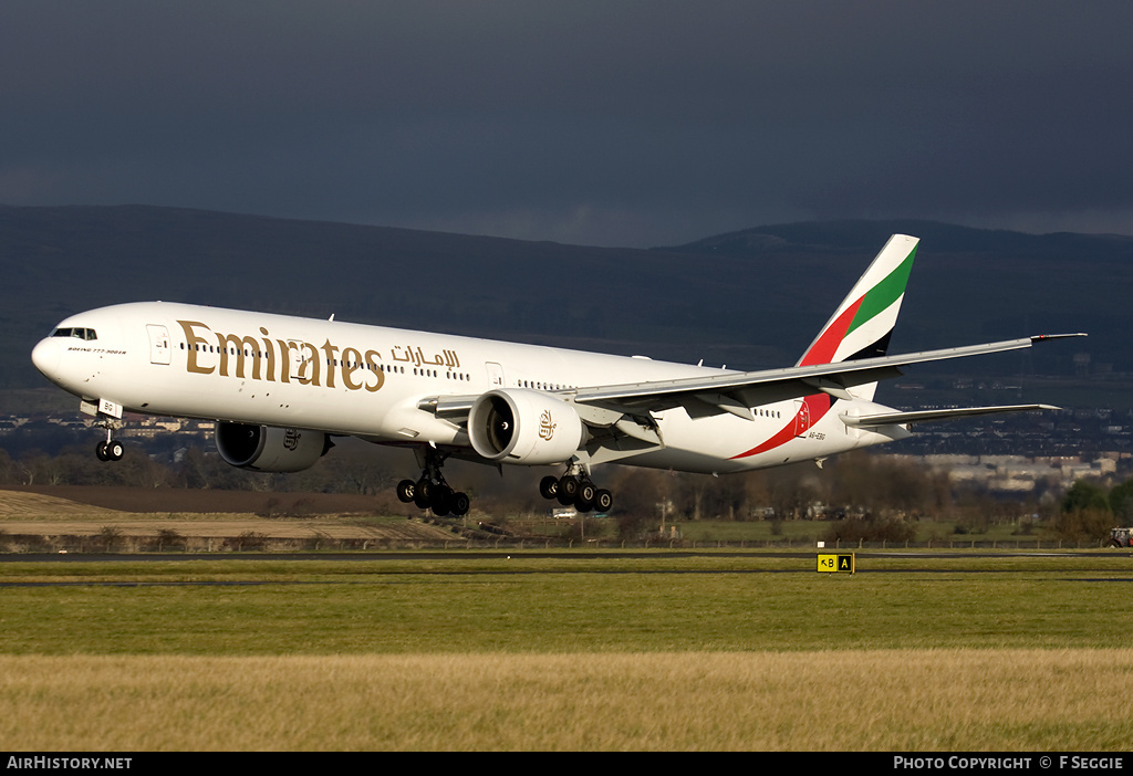 Aircraft Photo of A6-EBG | Boeing 777-36N/ER | Emirates | AirHistory.net #77744