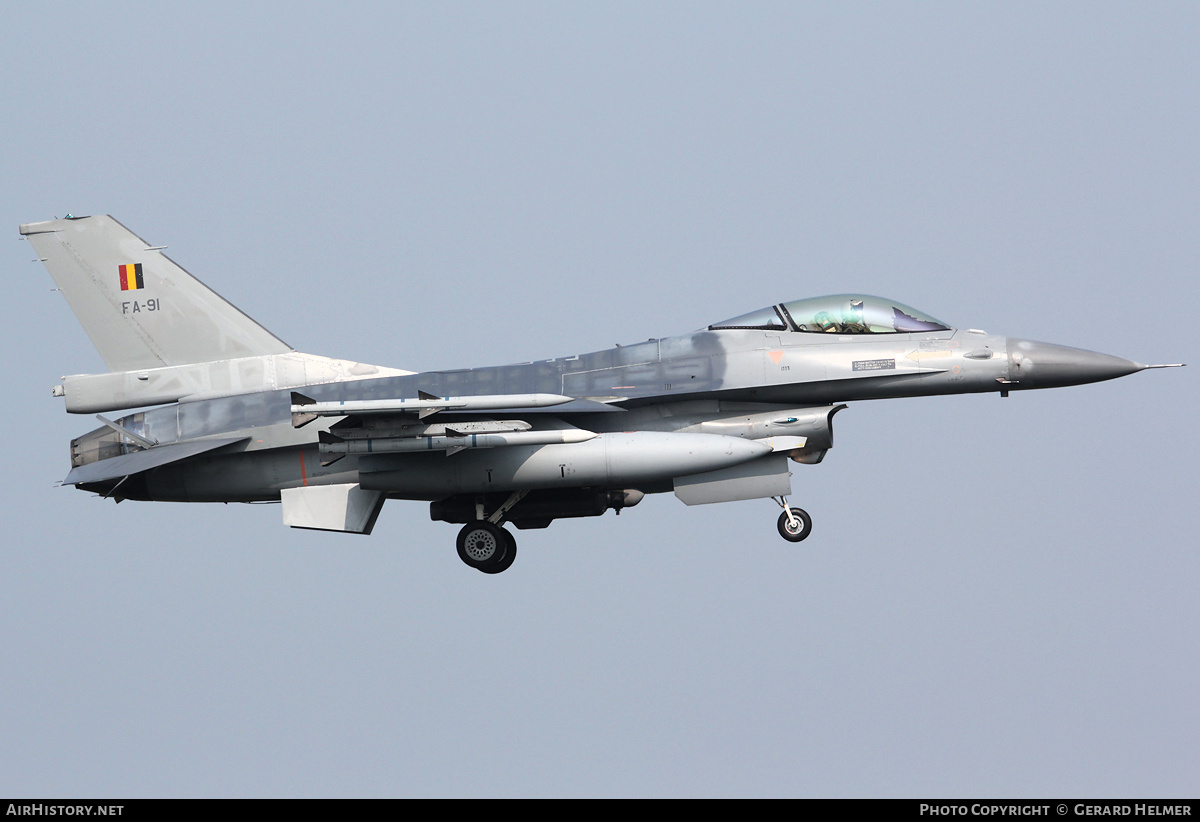 Aircraft Photo of FA-91 | General Dynamics F-16AM Fighting Falcon | Belgium - Air Force | AirHistory.net #77766