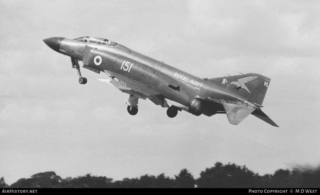 Aircraft Photo of XT864 | McDonnell Douglas F-4K Phantom FG1 | UK - Navy | AirHistory.net #77785