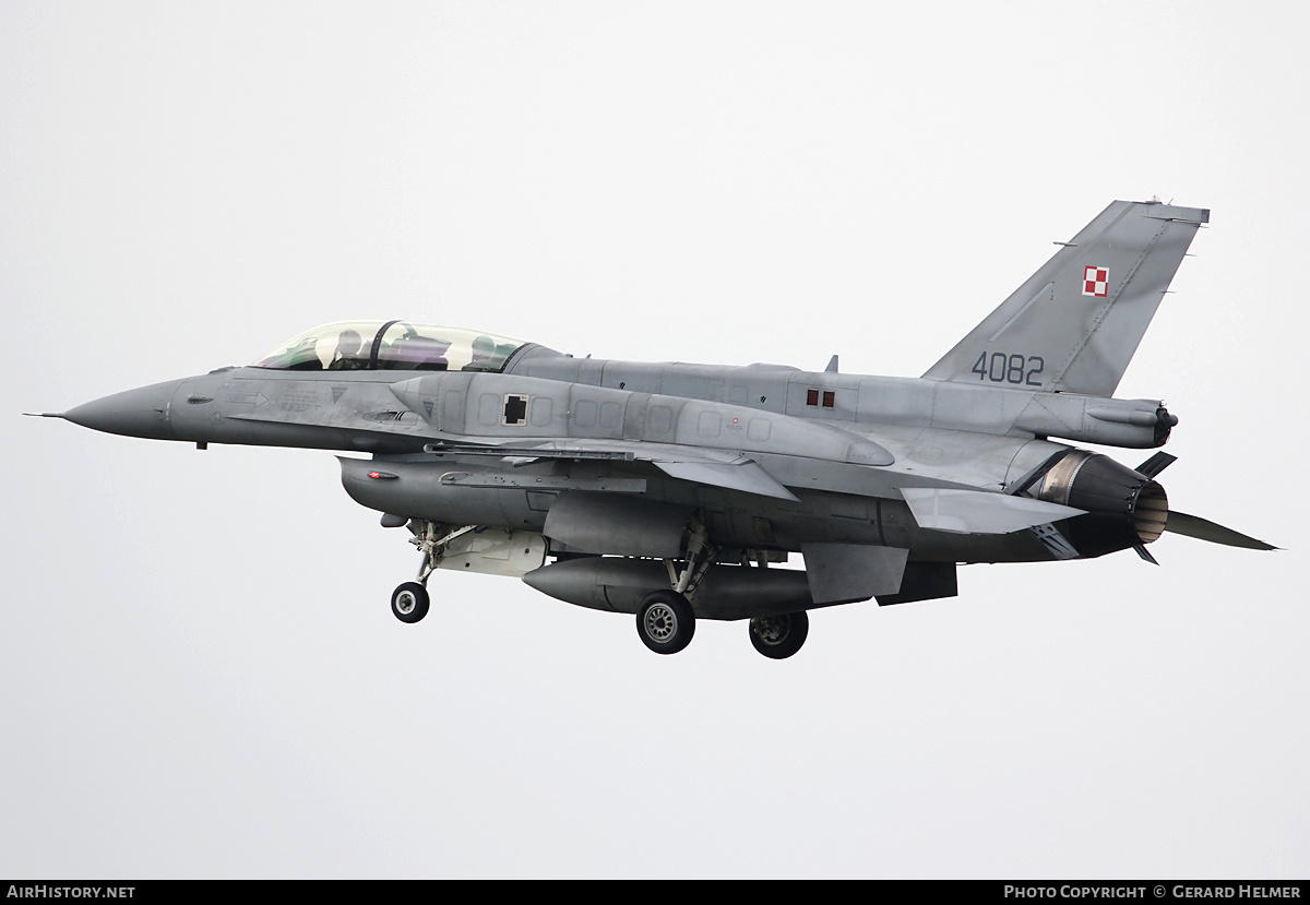 Aircraft Photo of 4082 | Lockheed Martin F-16DJ Fighting Falcon | Poland - Air Force | AirHistory.net #77787