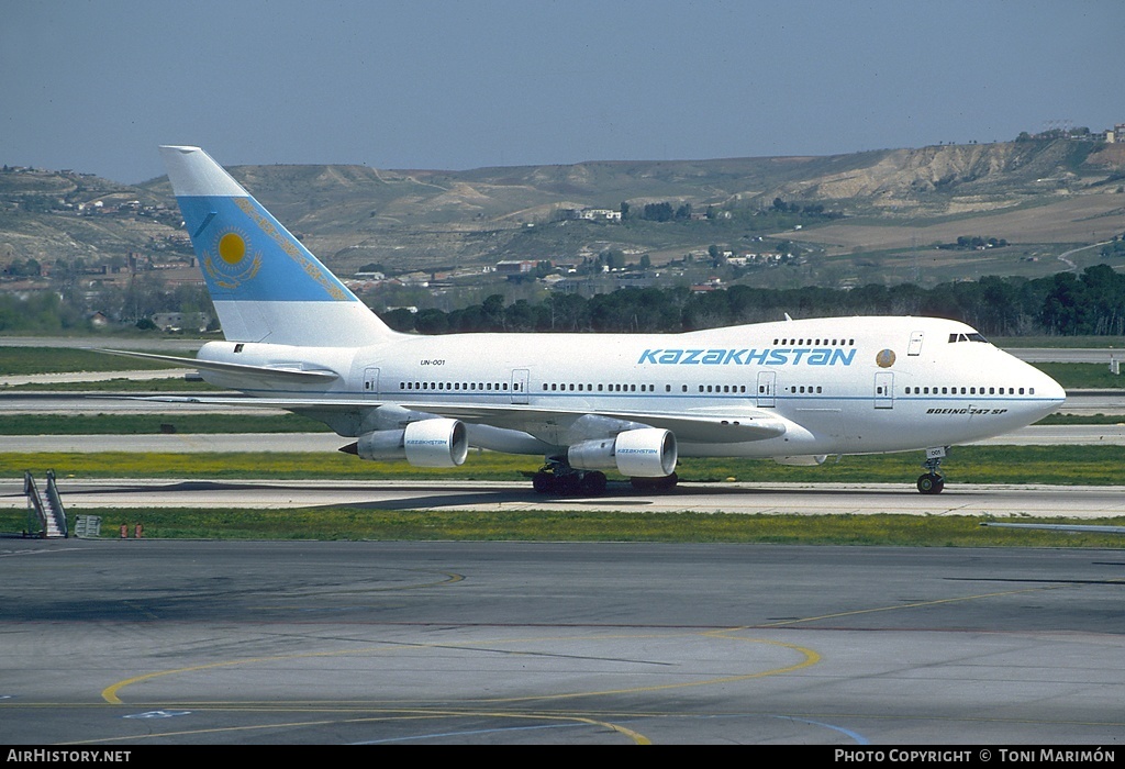 Aircraft Photo of UN-001 | Boeing 747SP-31 | Kazakhstan Government | AirHistory.net #77796