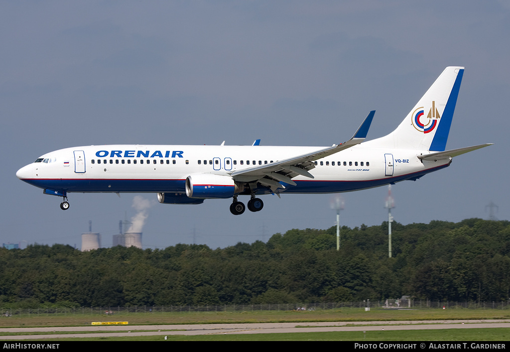 Aircraft Photo of VQ-BIZ | Boeing 737-86N | Orenair | AirHistory.net #77816