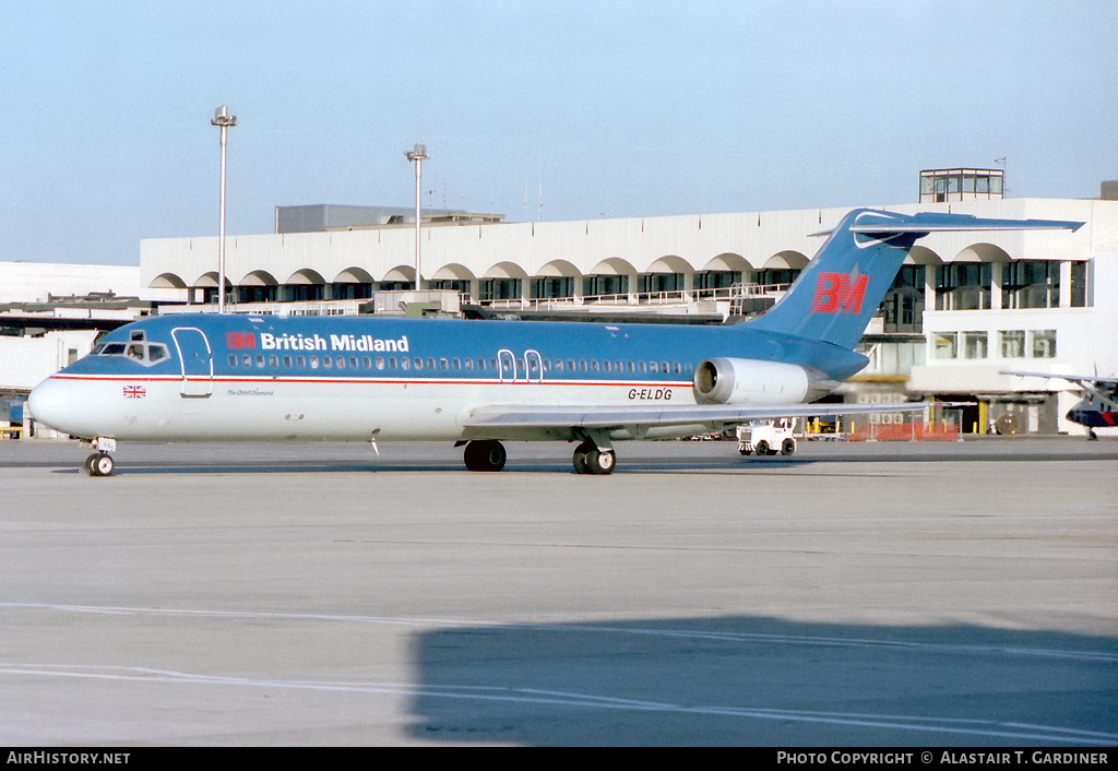 Aircraft Photo of G-ELDG | McDonnell Douglas DC-9-32 | British Midland Airways - BMA | AirHistory.net #77823