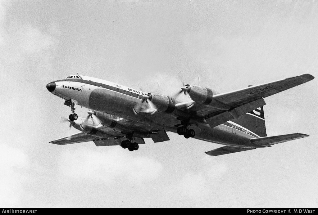 Aircraft Photo of G-AOVC | Bristol 175 Britannia 312 | British Eagle International Airlines | AirHistory.net #77834