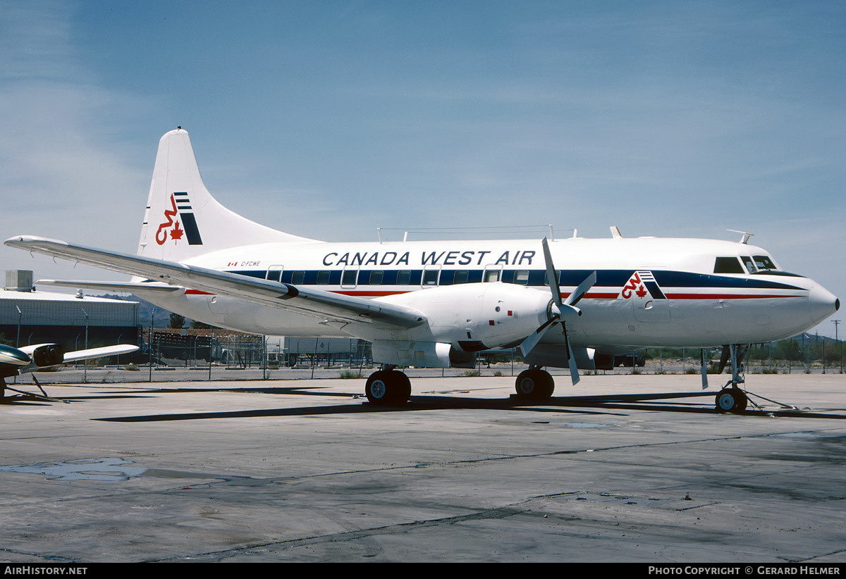 Aircraft Photo of C-FCWE | Convair 640 | Canada West Air | AirHistory.net #77871