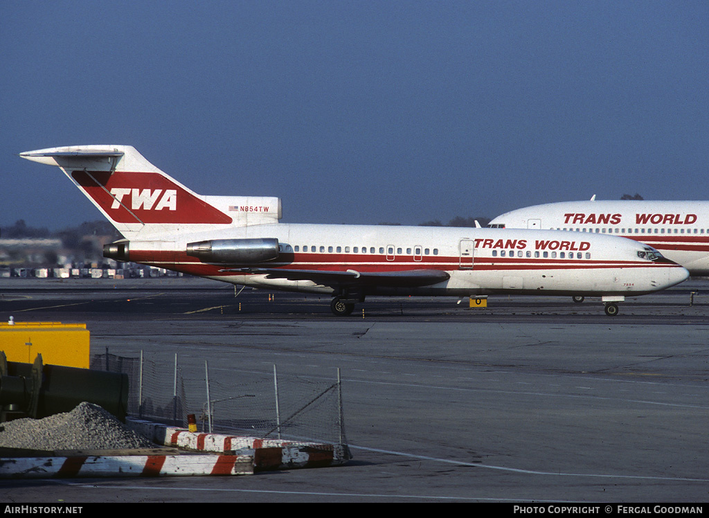 Aircraft Photo of N854TW | Boeing 727-31 | Trans World Airlines - TWA | AirHistory.net #77906
