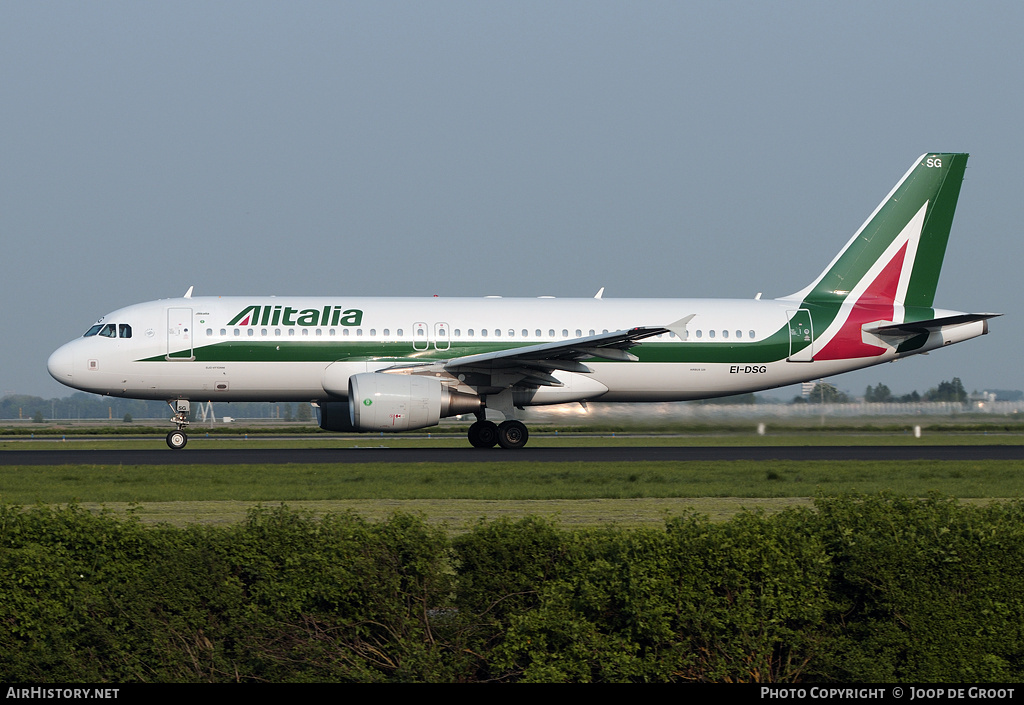 Aircraft Photo of EI-DSG | Airbus A320-216 | Alitalia | AirHistory.net #77907