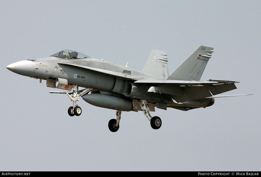 Aircraft Photo of HN-444 | McDonnell Douglas F-18C Hornet | Finland - Air Force | AirHistory.net #77939