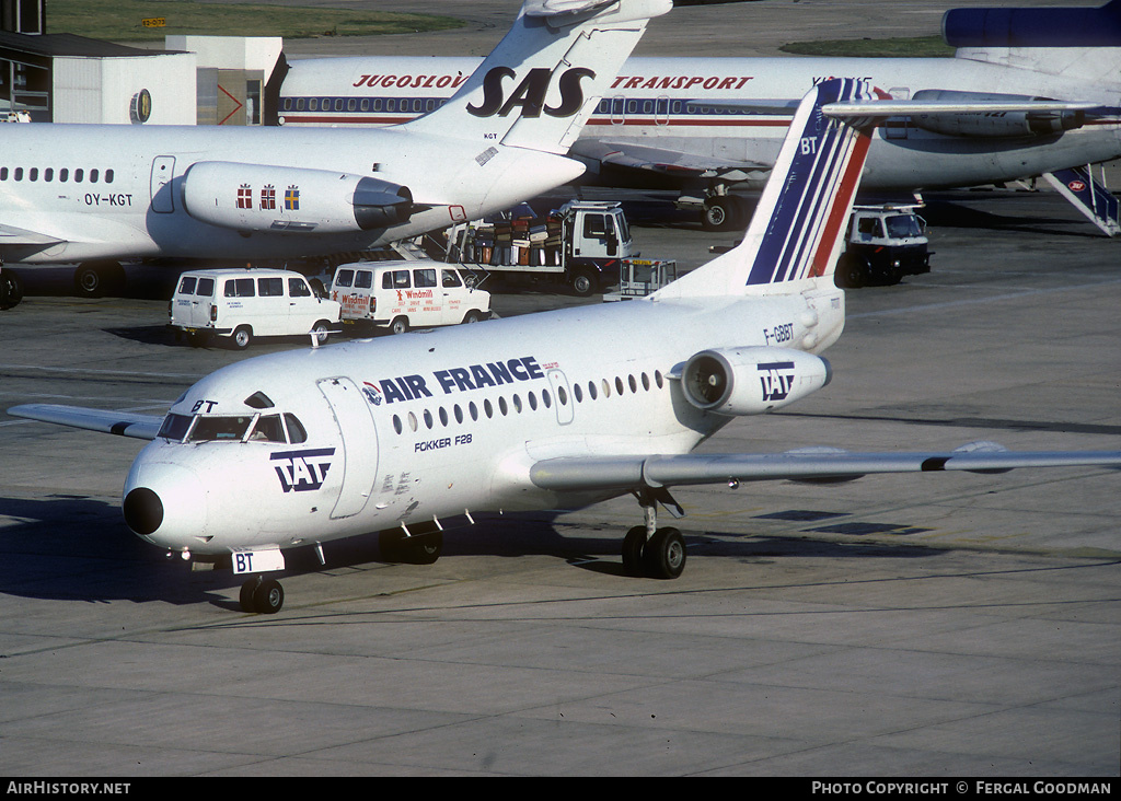 Aircraft Photo of F-GBBT | Fokker F28-1000 Fellowship | Air France | AirHistory.net #77973