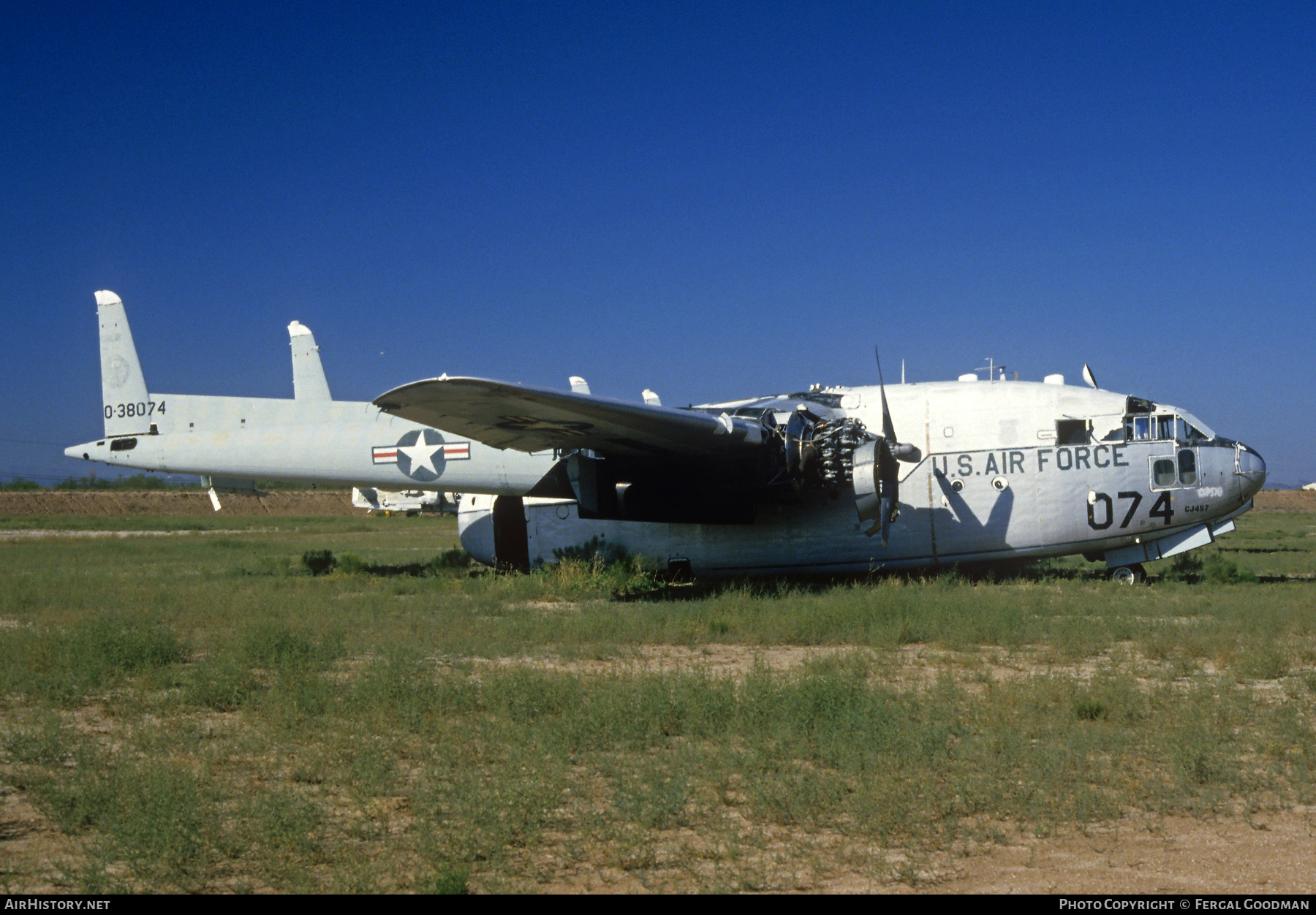 Aircraft Photo of 53-8074 / 0-38074 | Fairchild C-119L Flying Boxcar | USA - Air Force | AirHistory.net #78010