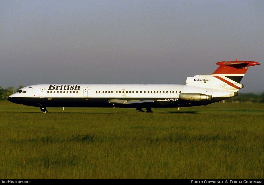 Aircraft Photo of G-AWZV | Hawker Siddeley HS-121 Trident 3B | British Airways | AirHistory.net #78018