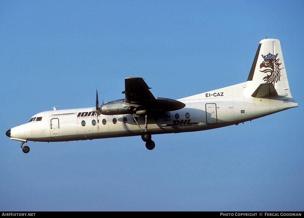 Aircraft Photo of EI-CAZ | Fairchild Hiller FH-227D(LCD) | Iona National Airways | AirHistory.net #78027