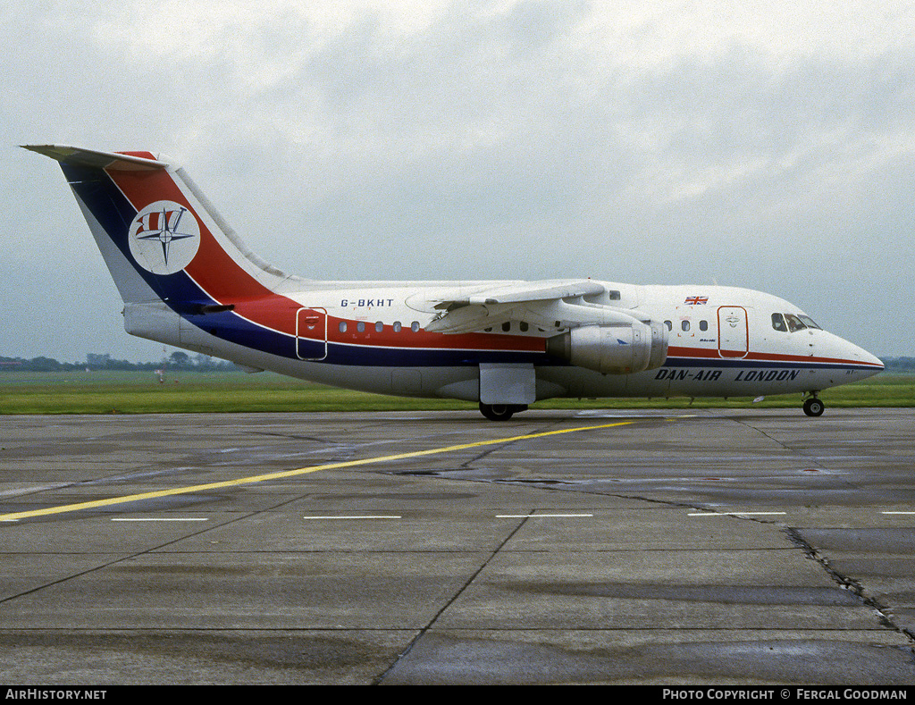 Aircraft Photo of G-BKHT | British Aerospace BAe-146-100 | Dan-Air London | AirHistory.net #78070