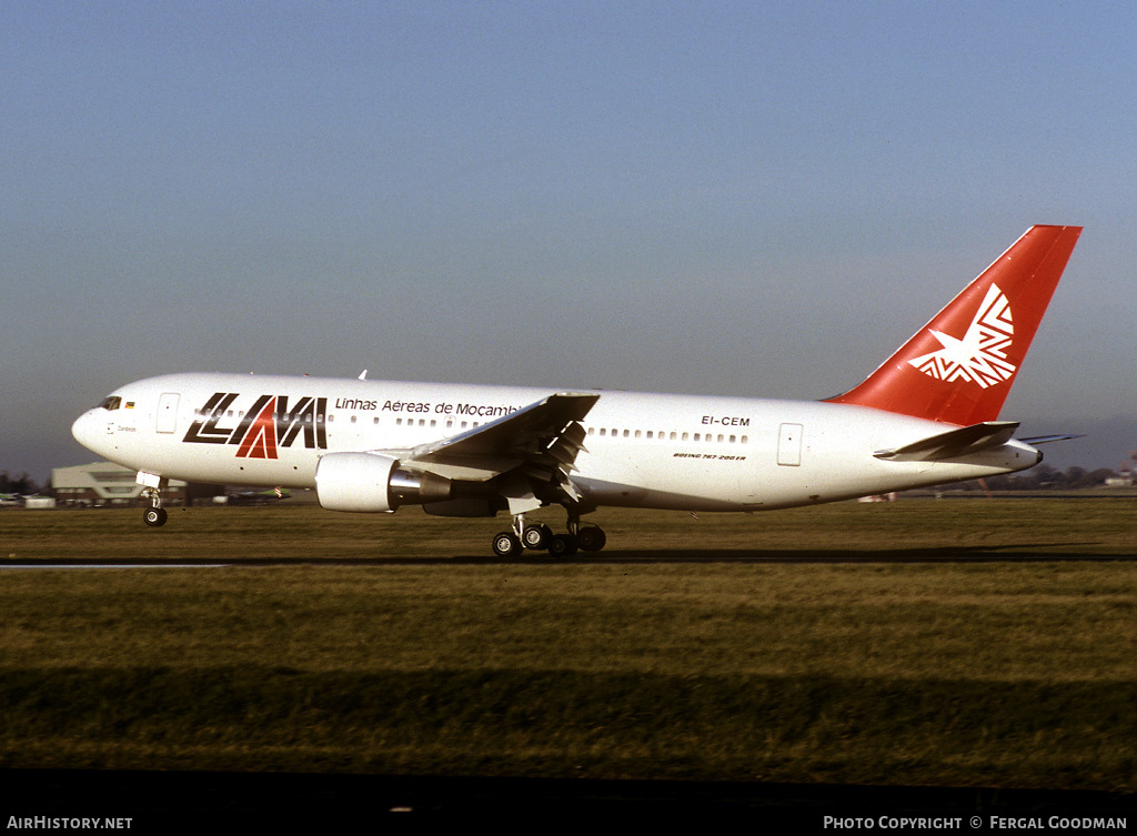 Aircraft Photo of EI-CEM | Boeing 767-2B1/ER | LAM - Linhas Aéreas de Moçambique | AirHistory.net #78075