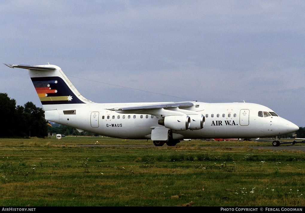 Aircraft Photo of G-WAUS | British Aerospace BAe-146-200 | Air W.A. | AirHistory.net #78140