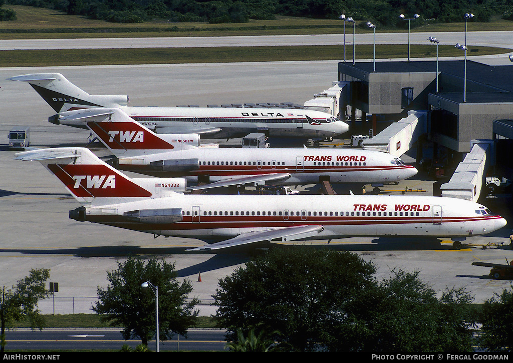 Aircraft Photo of N54332 | Boeing 727-231 | Trans World Airlines - TWA | AirHistory.net #78145