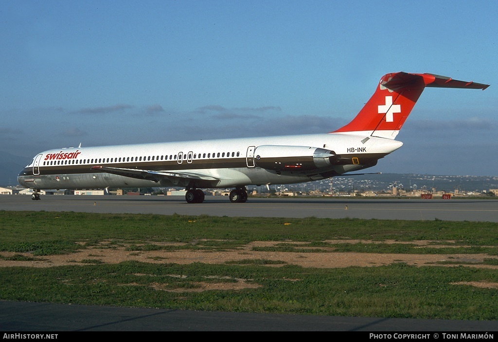 Aircraft Photo of HB-INK | McDonnell Douglas MD-81 (DC-9-81) | Swissair | AirHistory.net #78193